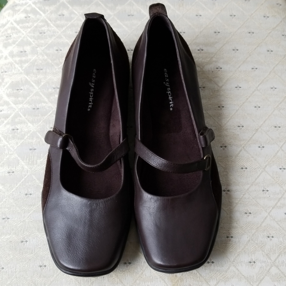 Easy spirit Buccaneers leather Suede Mary Jane sho